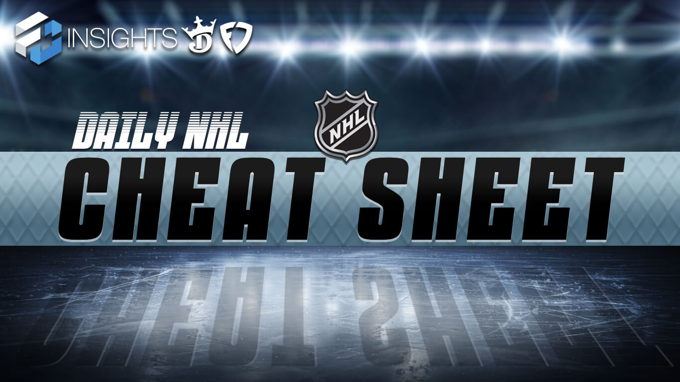 NHL DFS Cheat Sheet 2023 for DraftKings & FanDuel