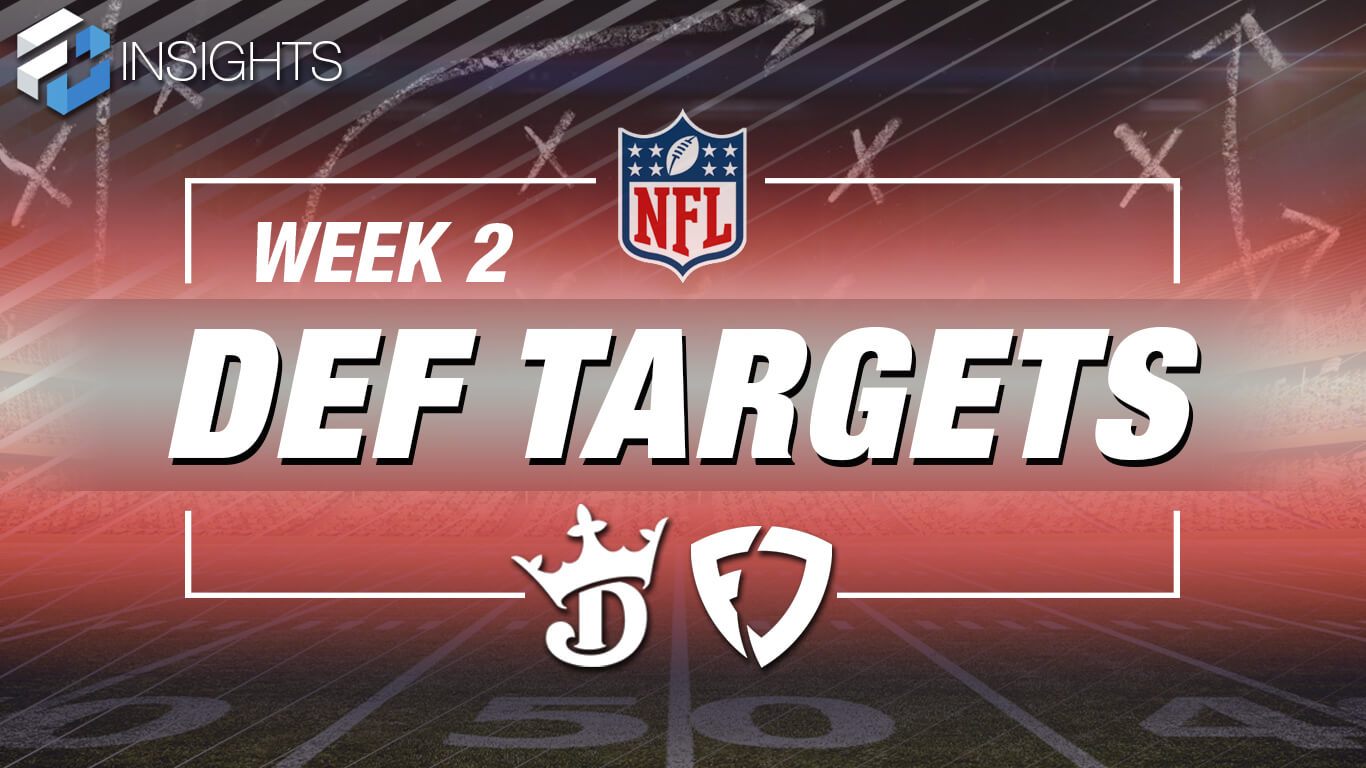 Week 2 NFL DFS Defensive (DEF) Targets For FanDuel & DraftKings