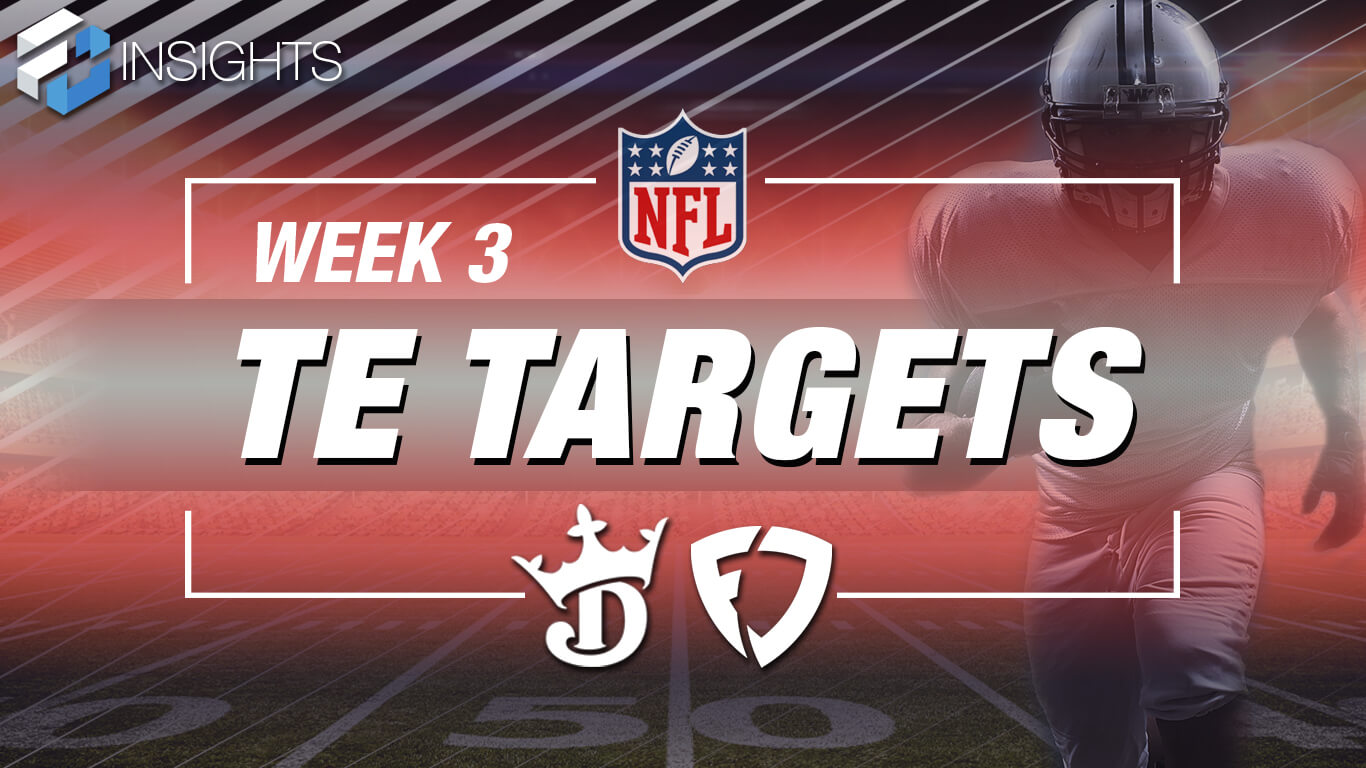 Week 3 NFL DFS Tight Ends (TE) Targets For DraftKings & FanDuel