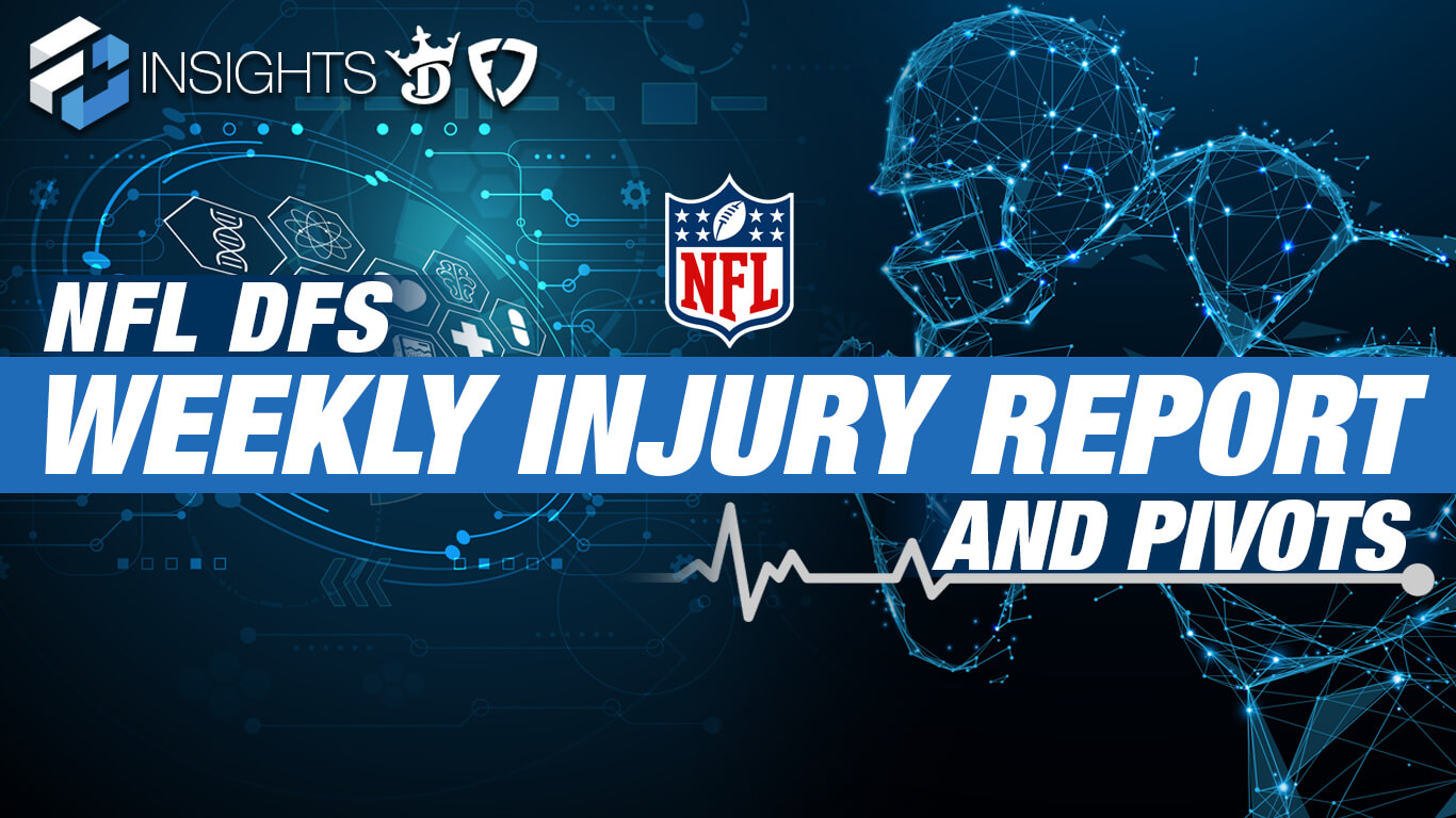 NFL DFS Injury Report with Pivots for DraftKings & FanDuel – Week 1  (9/10/23)