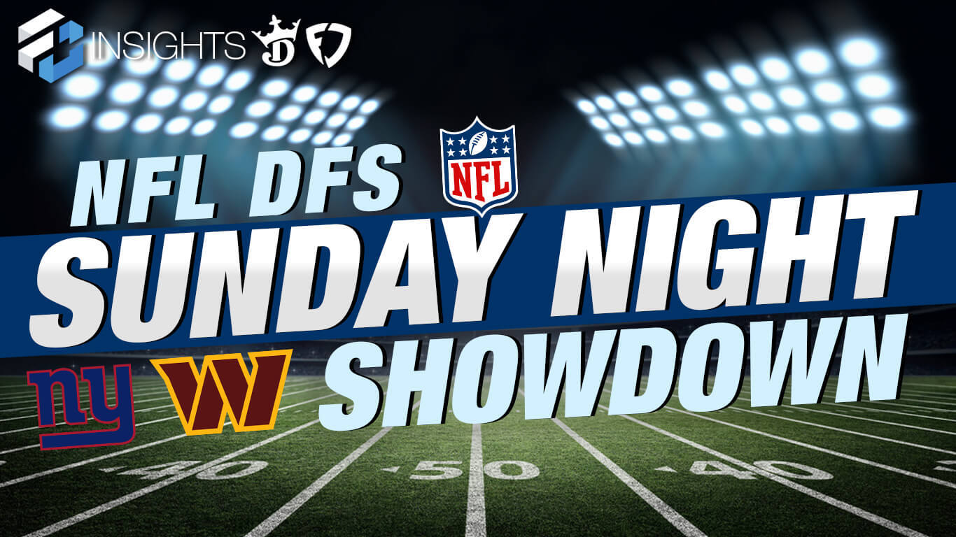 Giants vs. Commanders Sunday Night DFS Showdown