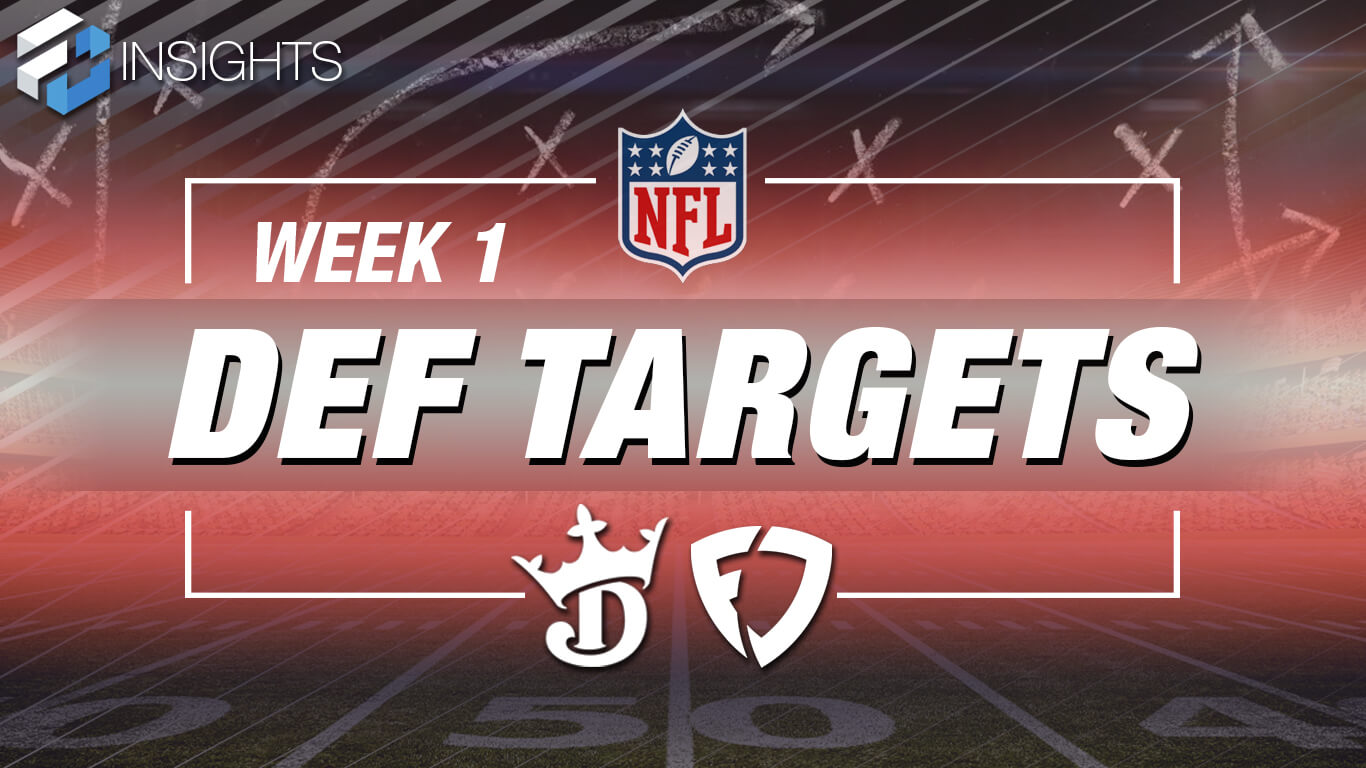 Week 1 NFL DFS Defensive (DST) Targets For FanDuel & DraftKings