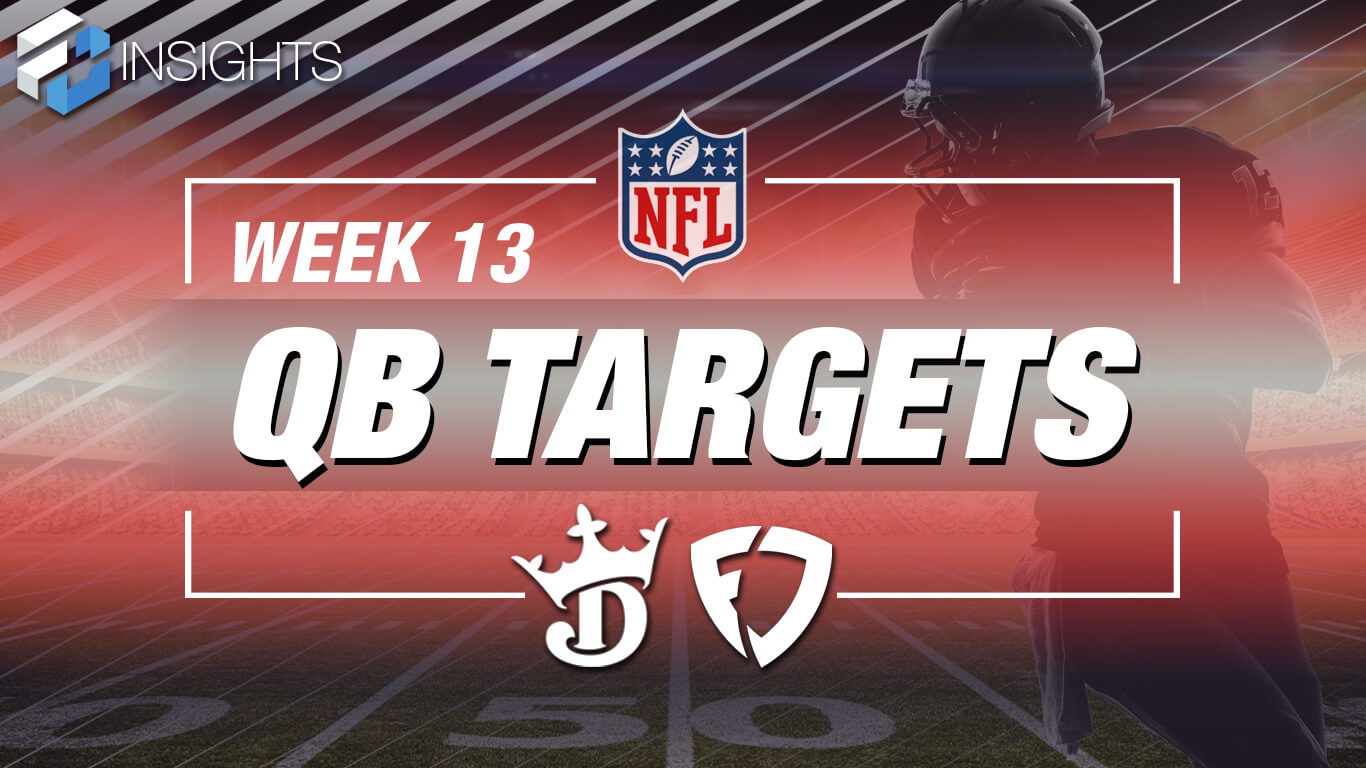 Week 13 NFL DFS Quarterbacks (QB) Targets For FanDuel & DraftKings